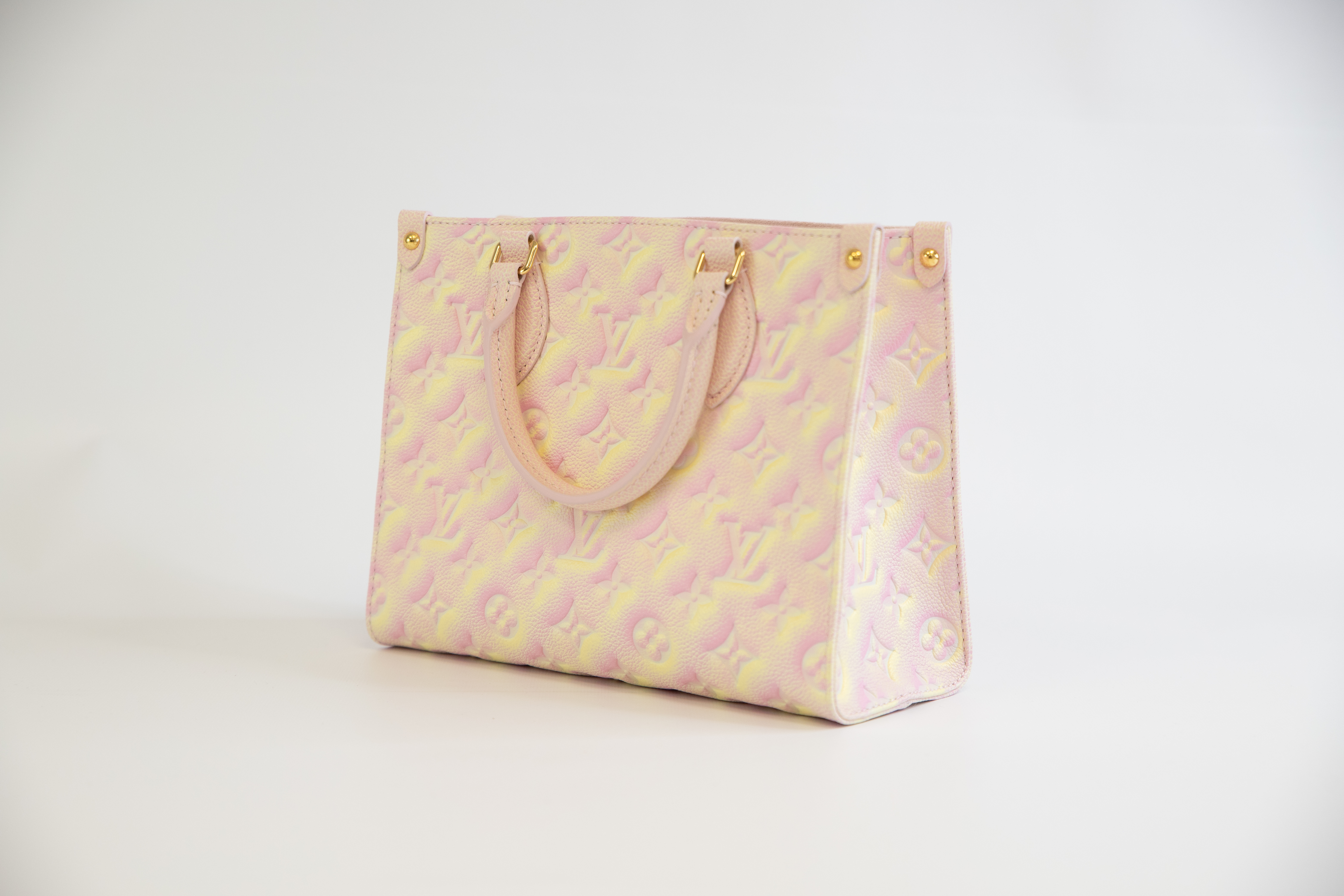 Louis Vuitton Monogram Empreinte pink und yellow Onthego PM 