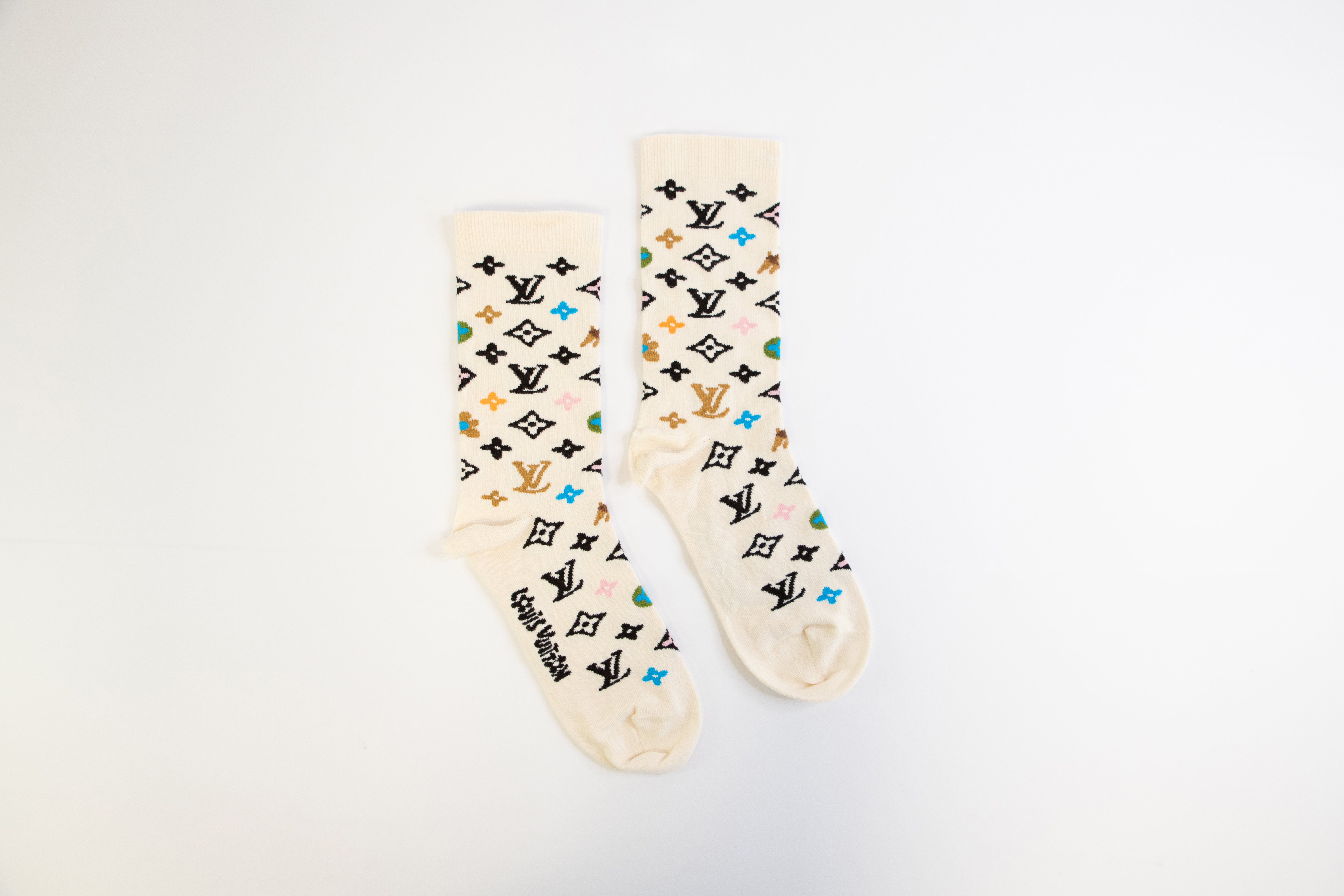 Louis Vuitton by Tyler Monogram Craggy Socken creme