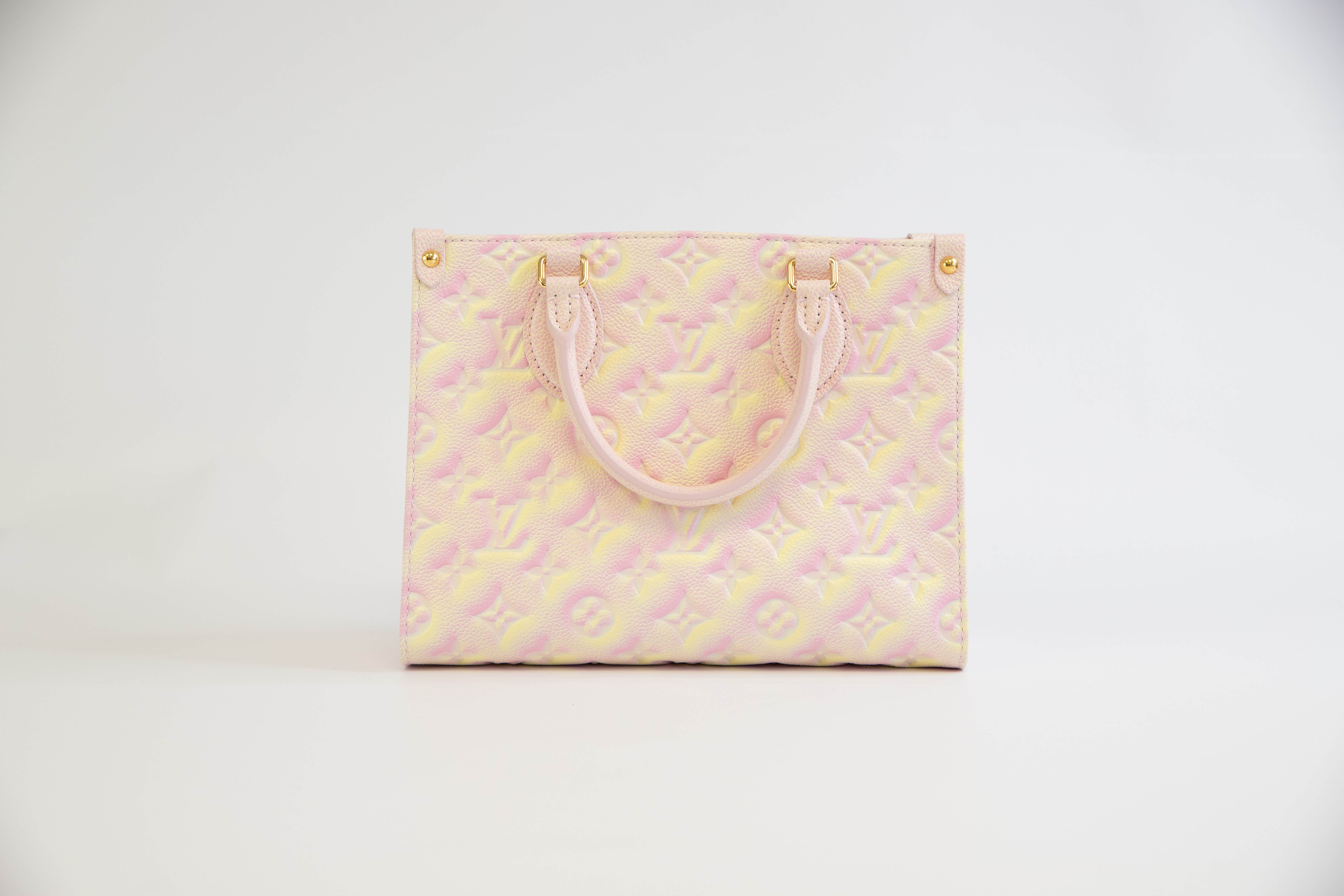 Louis Vuitton Monogram Empreinte pink und yellow Onthego PM 